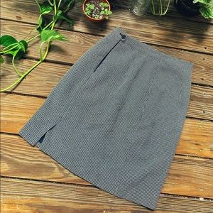 Grey and white mini skirt